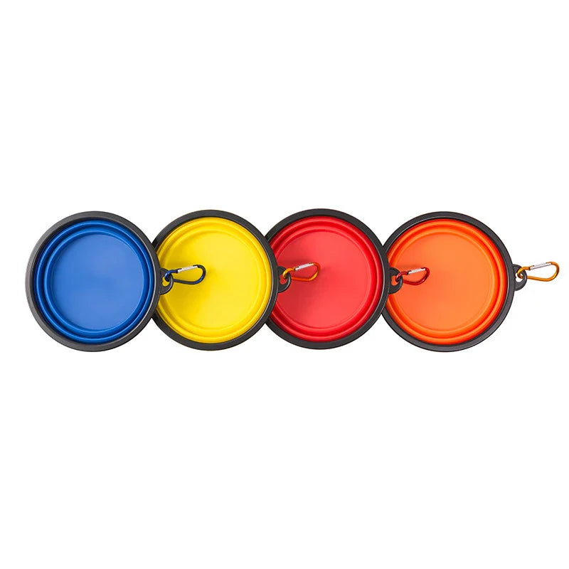 Portable Folding Silicone Dog Bowl – Travel Food & Water Bowl