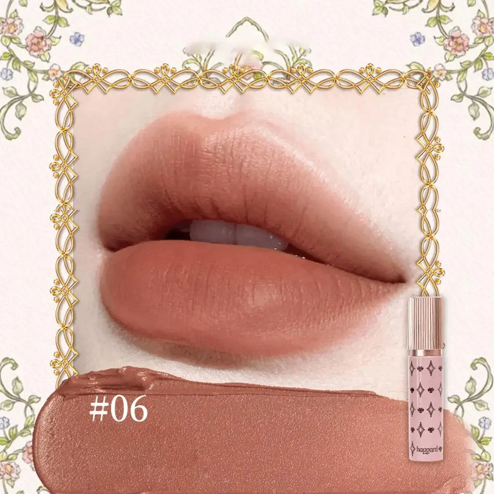 haggard Emo Monster Series Lip Powder Cream Non-Stick Cup Ultra High Color Matte Nude Soft Shimmer Lipstick Makeup Cosmetics Peaceful Pleasures Health and Wellness 06