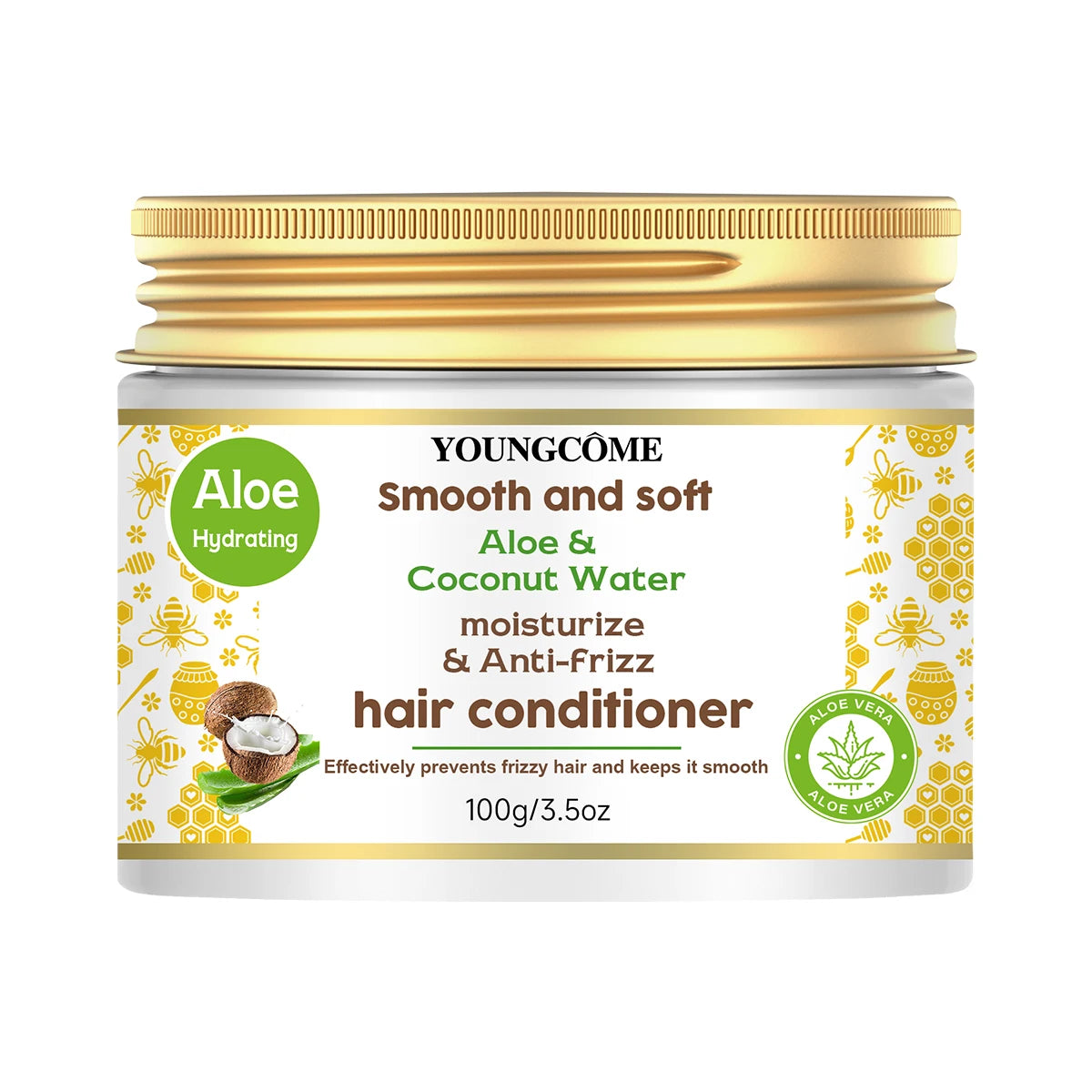 Aloe Vera & Coconut Water Hair Conditioner – Nourishing Peaceful Pleasures Health and Wellness 100g