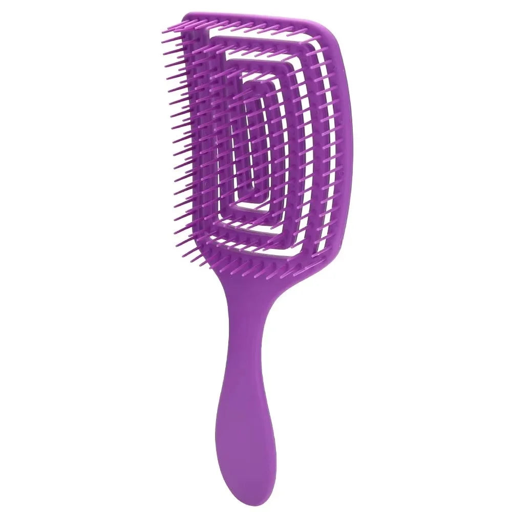 Multiple Color Hair Comb Detangling Hair Brush Bristle&Nylon Women Wet Massage Comb Curly Hairdressing Salon Styling Tools Peaceful Pleasures Health and Wellness B2