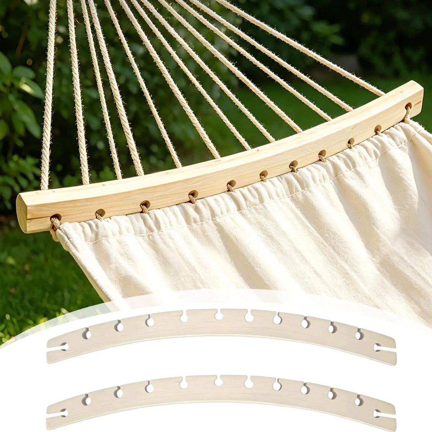 Wooden Hammock Spreader Bars – Detachable 2-Pack (40 & 50cm)
