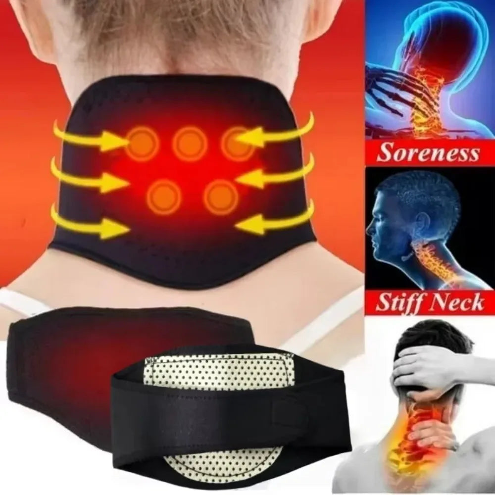 Self-Heating Magnetic Neck Support Wrap – Warmth & Massage