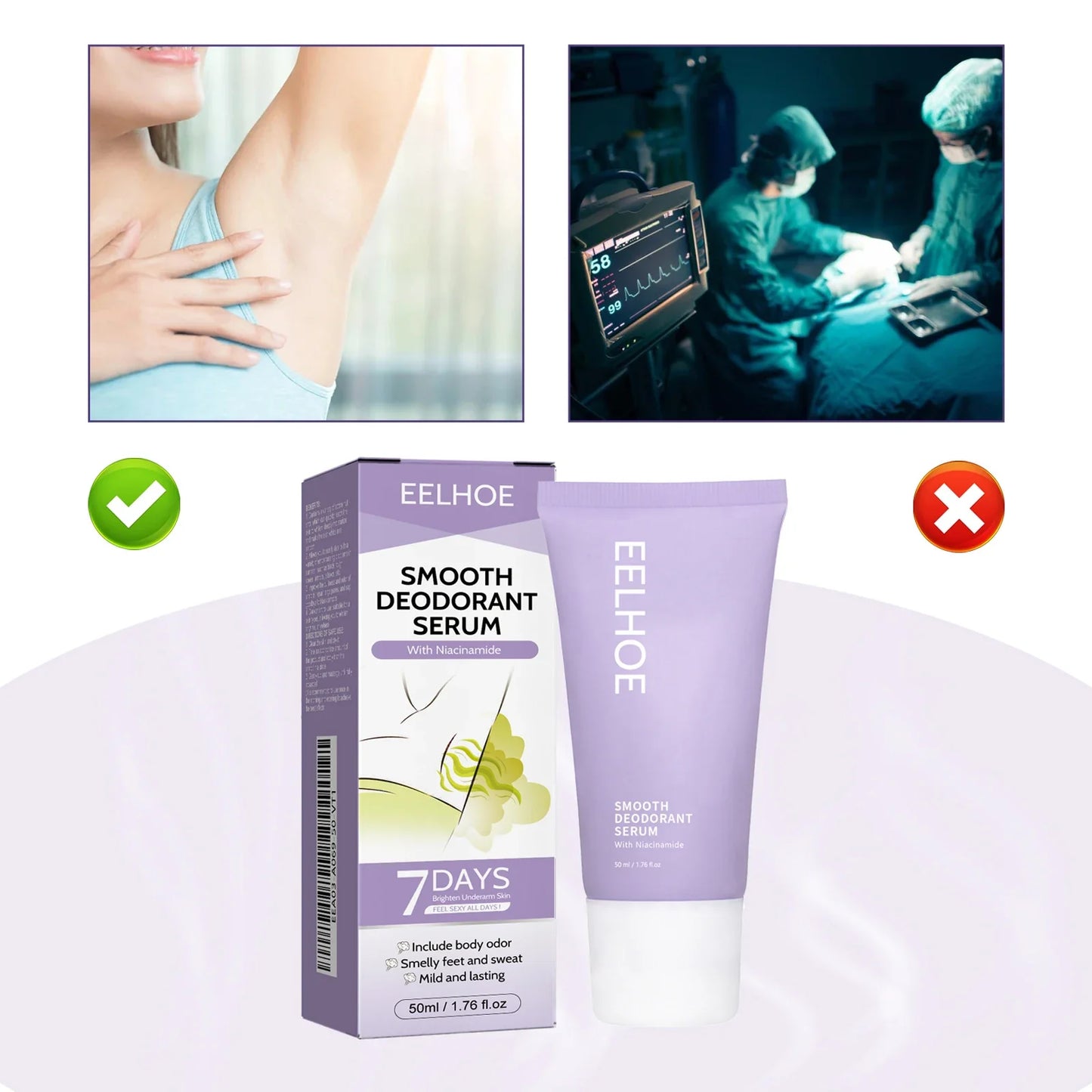 Underarm Care Cream – Odor Neutralizing, Moisturizing & Portable