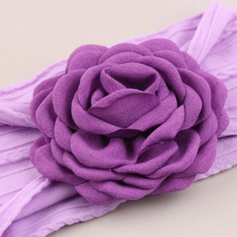Baby Floral Headband | Soft Stretchy Infant Hairband 0–3 Yrs