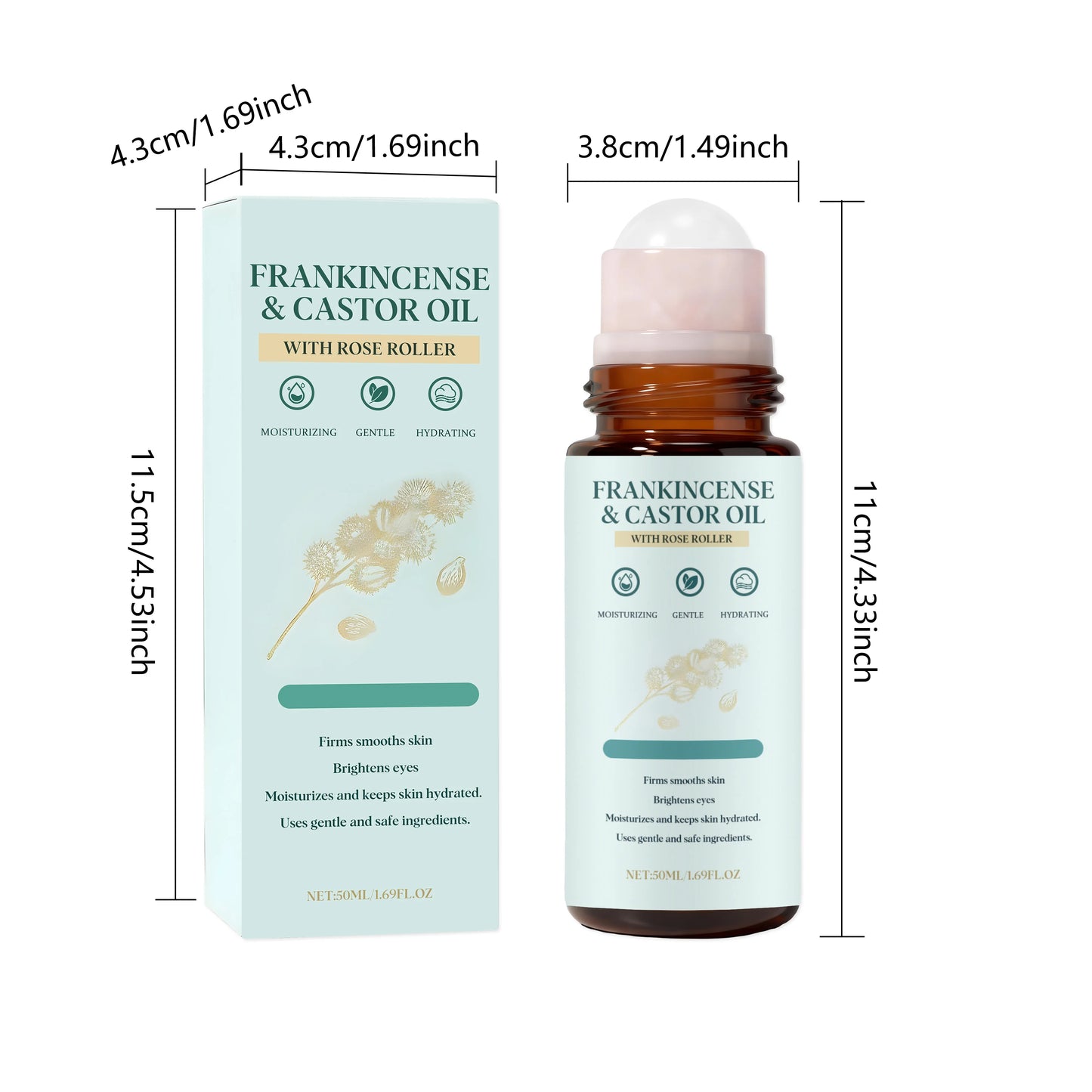 Frankincense & Castor Oil Rollerball – Soothing Roll-On Body Oil