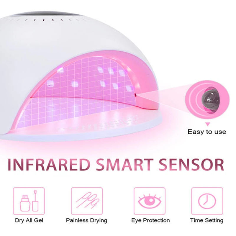 UV Nail Lamp, 82W UV Light for Nails Fast Curing Gel Nail Polish With 3 Timers and LCD Display, Professional LED Nail Dryer Lamp Peaceful Pleasures Health and Wellness