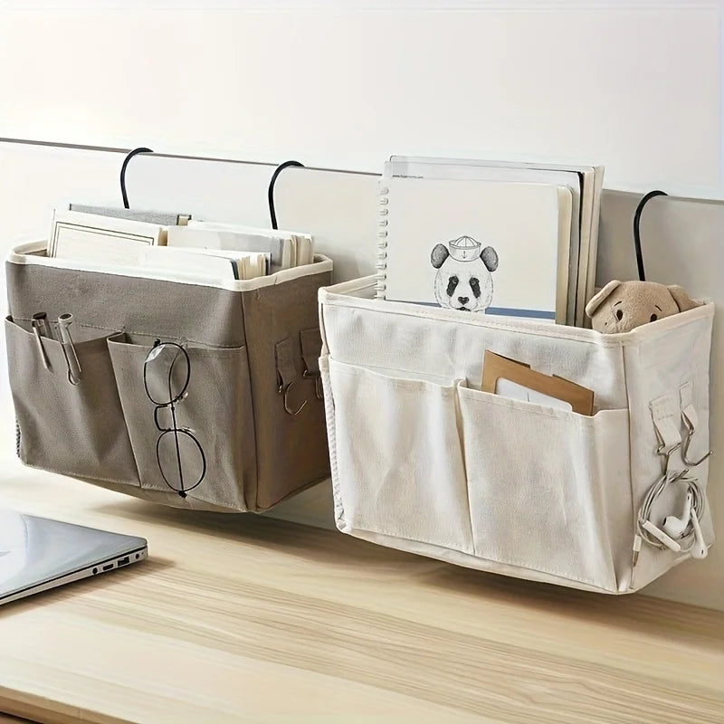 Bedside Hanging Storage Bag Basket Organizer – Dorm & Bedroom