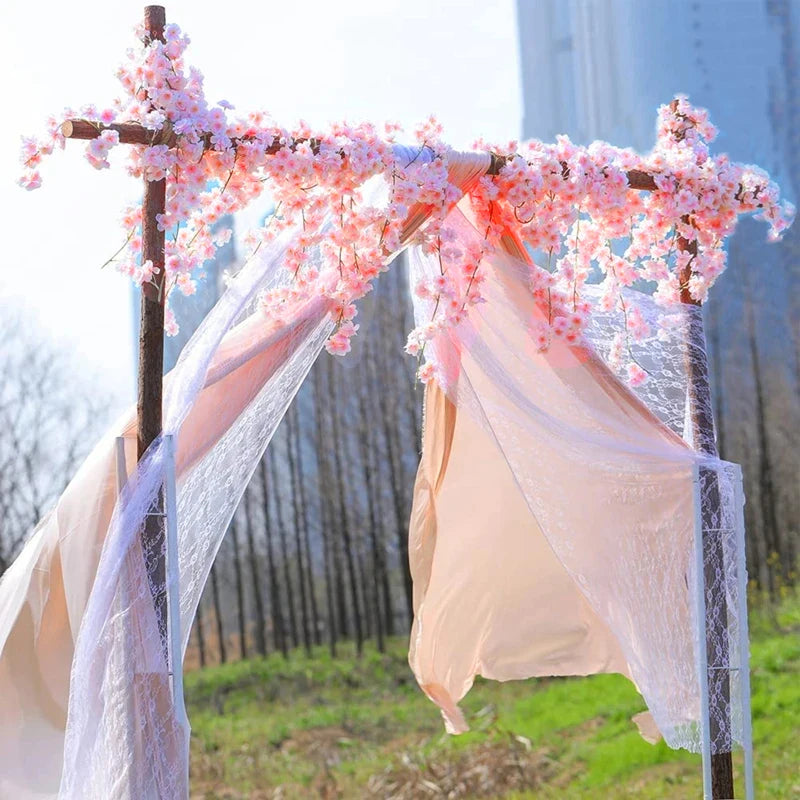 180CM Artificial Sakura Silk Flower Vine | Wedding & Home Decor