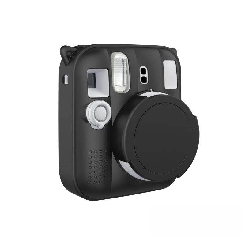Silicone Protective Case Back Cover Design For The Instax Mini 13 Camera Provides All-Around Protection Against Shocks And Drops Peaceful Pleasures Health and Wellness Black