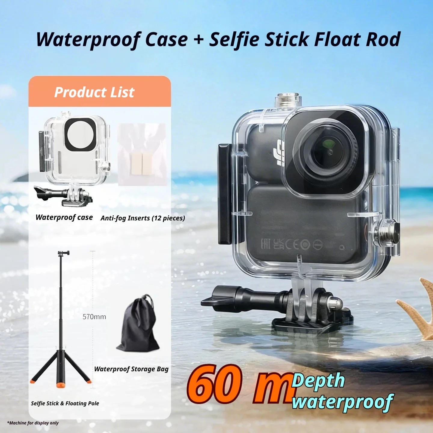 60M Waterproof Dive Housing Case for DJI Osmo Nano