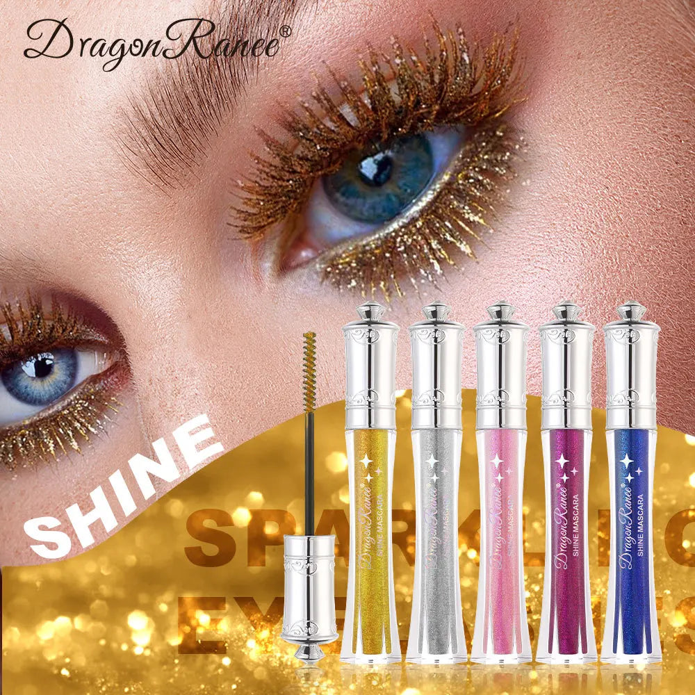 9 Color Glitter Diamond Mascara – Waterproof & Lengthening