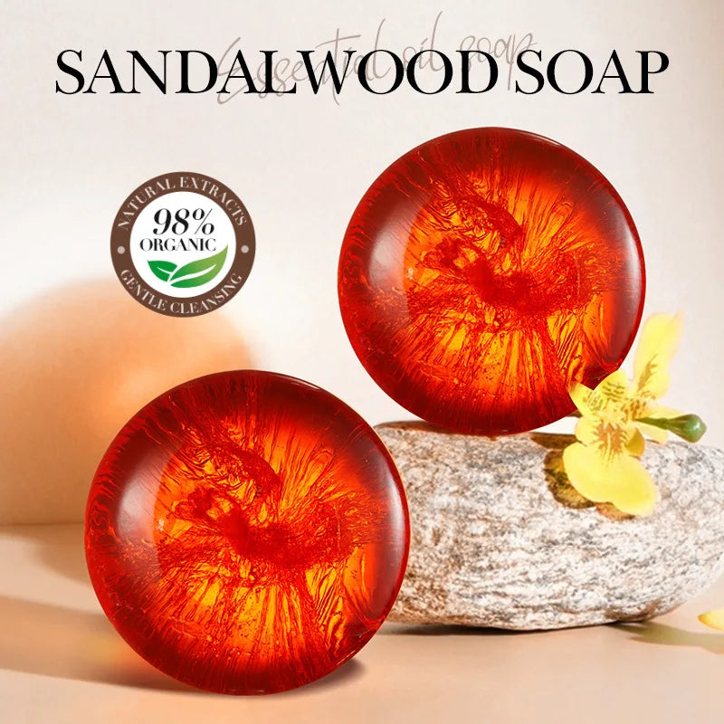 SADOER Sandalwood Essential Oil Facial Soap | Moisturizing Cleanser