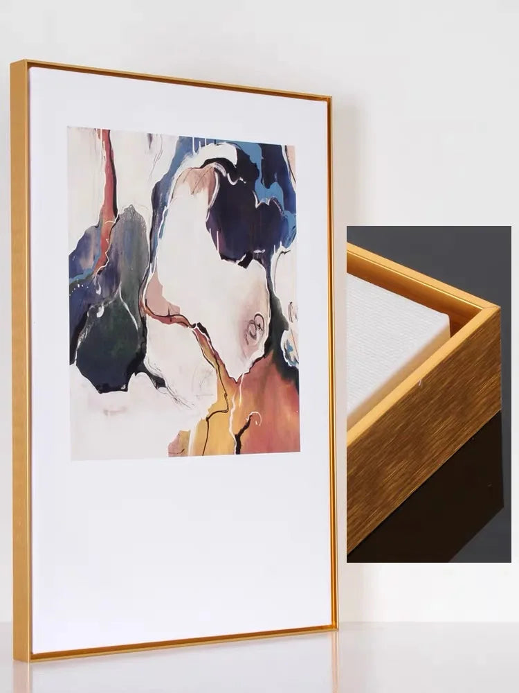 Metal Floating Frame Kit for Home Decoration, Large Wall Picture, Oil Painting Art, DIY Home Decoration, 20,40, 50,60,70,80,90 Peaceful Pleasures Health and Wellness