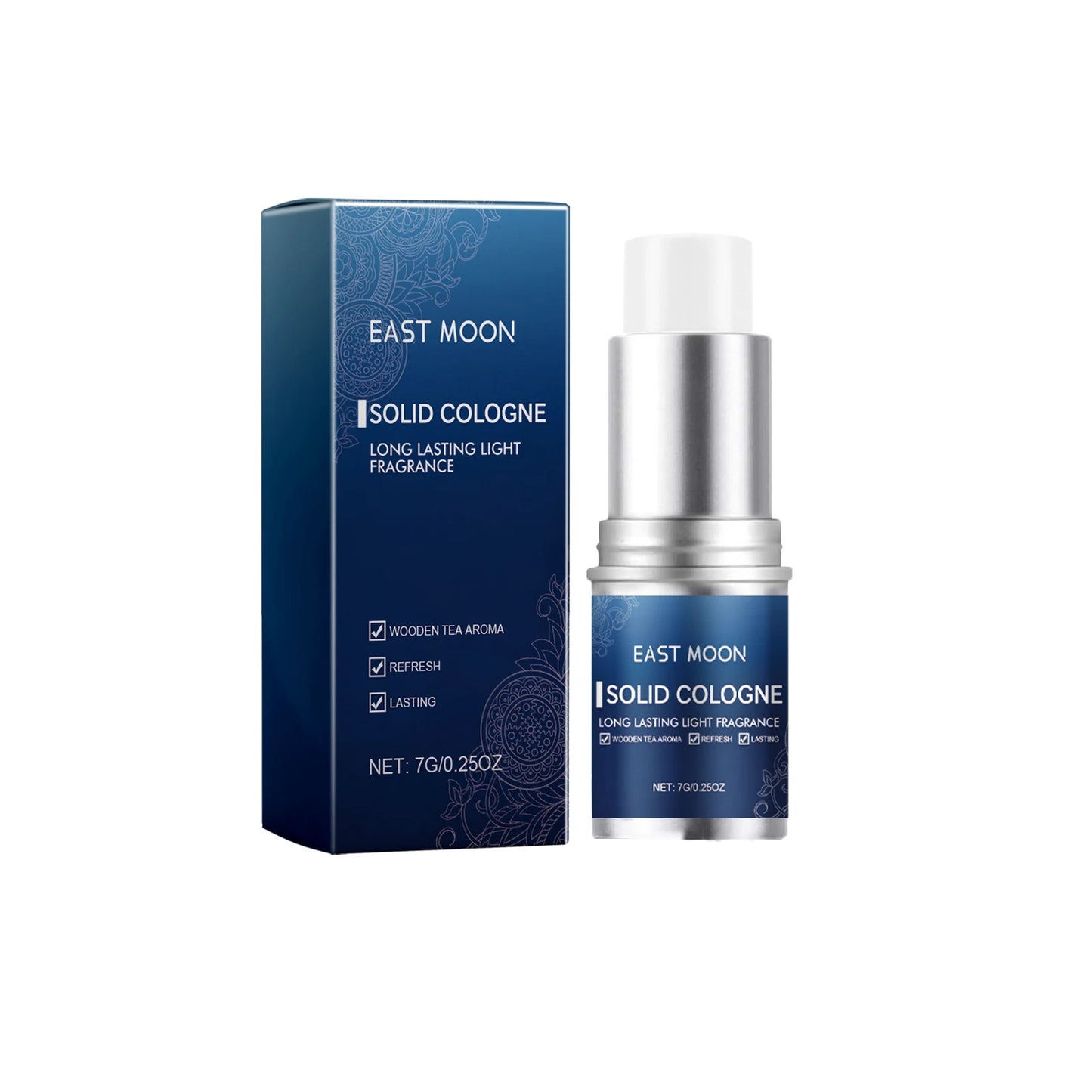 EAST MOON Men Sandalwood Solid Fragrance Balm | Long-Lasting