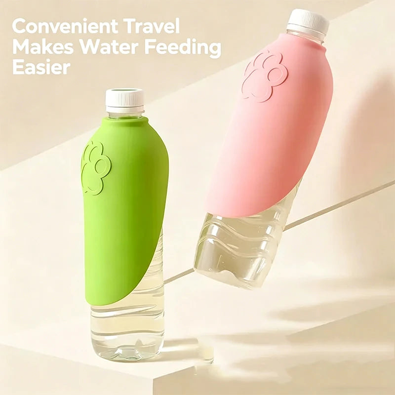 Portable Silicone Pet Water Bottle Outdoor Dog Cat Travel Drinking
