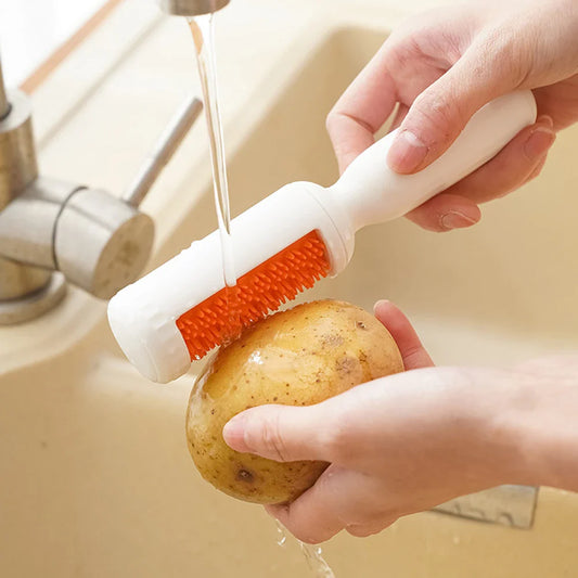 2-in-1 Vegetable Peeler with Cleaning Brush | Aihogard Vegetable Peeler Oasis Select
