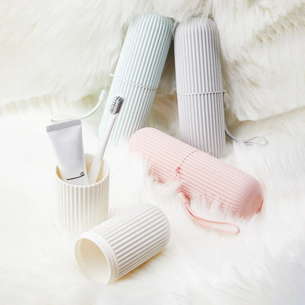 Portable Toothbrush & Toothpaste Travel Storage Case