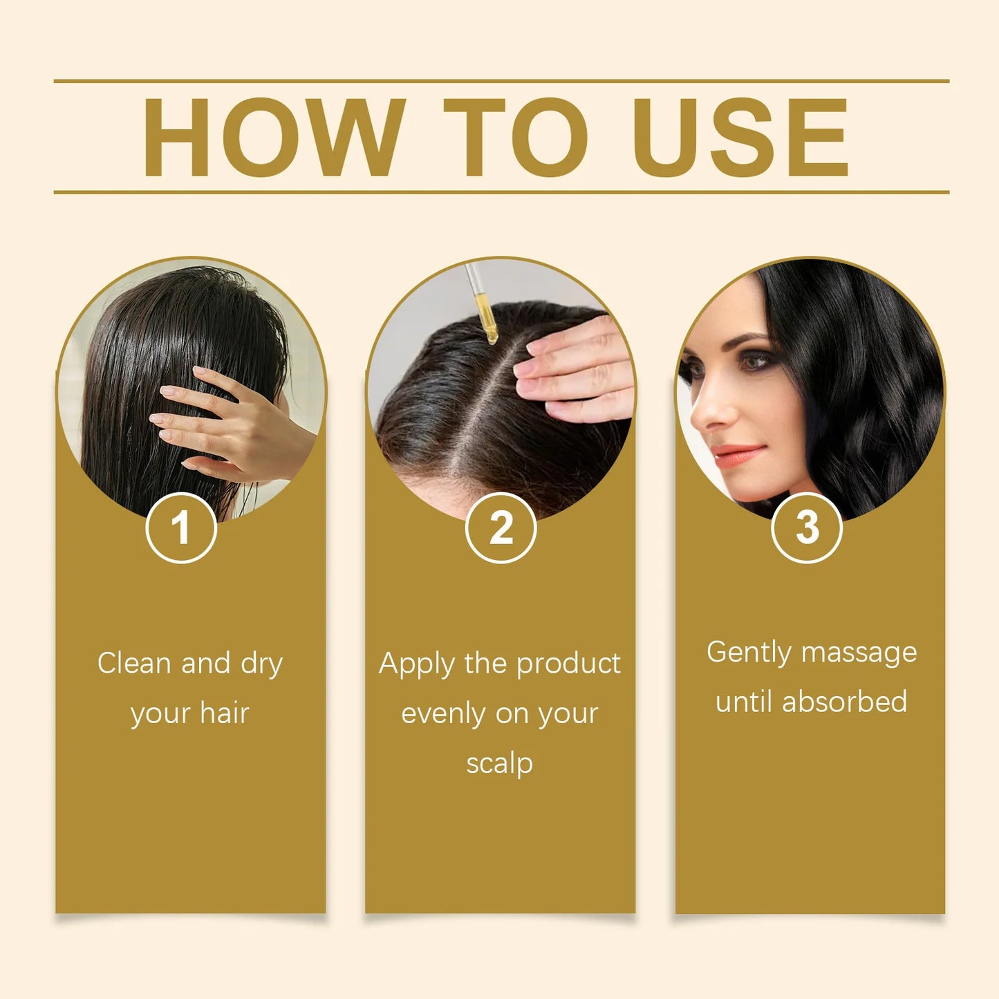 Darkening Hair Oil – Natural Grey & White Hair Repair Essence