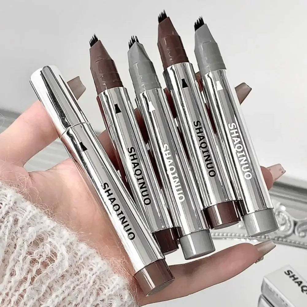 Liquid Microblading Eyebrow Pencils Waterproof Quick-Dry Multi-Tip Eyebrow Pen for Hair-Like Strokes, Long-Lasting Eyebrow Dye Peaceful Pleasures Health and Wellness