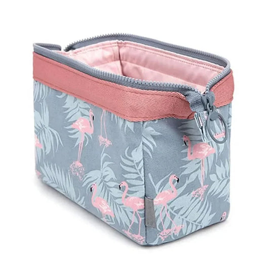 Flamingo Makeup Bag | Waterproof Travel Cosmetic Organizer Travel Cosmetic Bag Peaceful Pleasures Health and Wellness