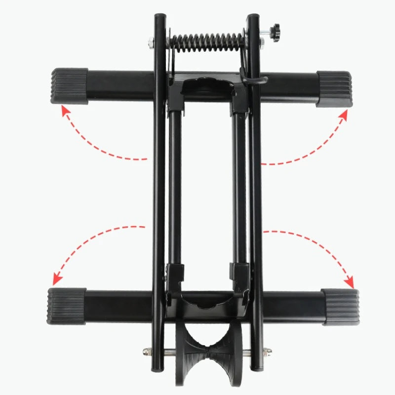 Folding Bike Parking & Repair Stand | Portable Mountain Bike Bike Repair Stand Peaceful Pleasures Health and Wellness