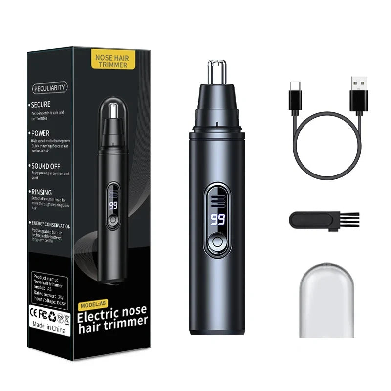 Mini Pocket Nose Hair Trimmer Painless Clipper Nose Ears Hair Eyebrow Waterproof Portable Trimmer For Men Women Peaceful Pleasures Health and Wellness