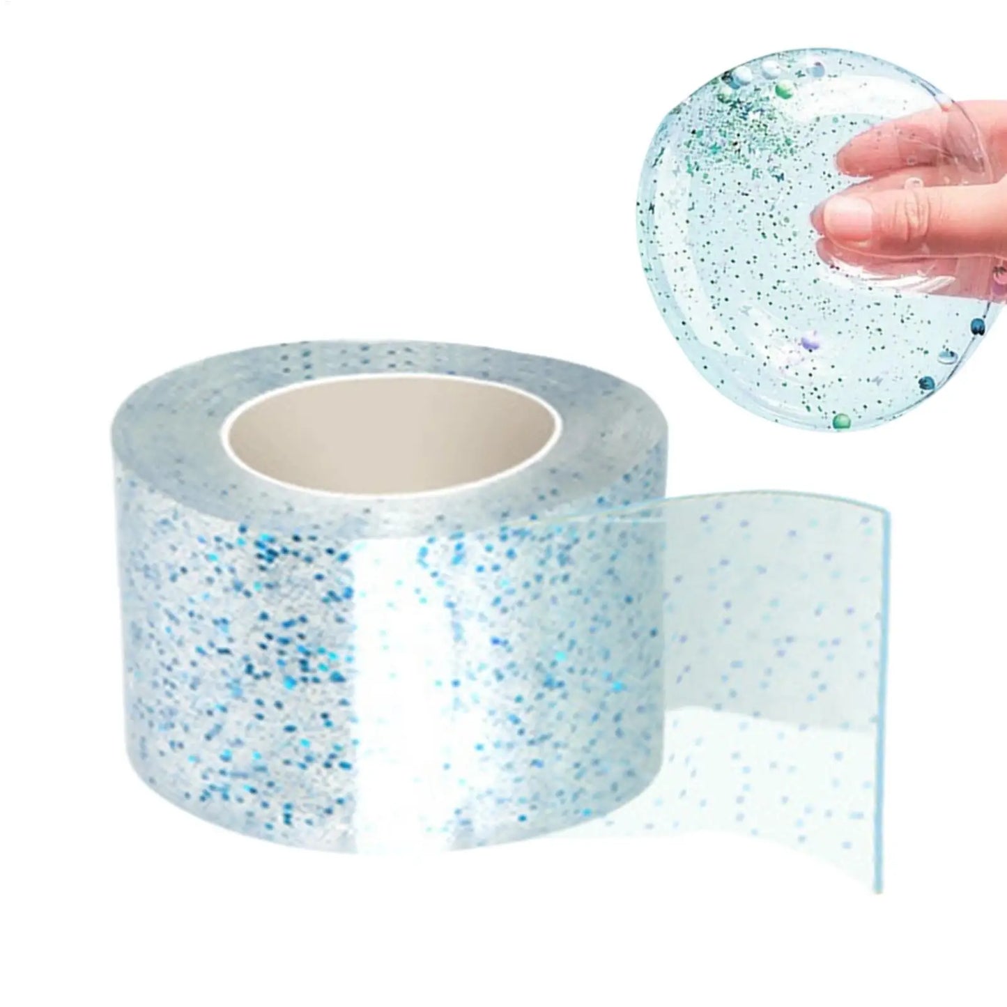 Glitter Nano Bubble Tape – Blowable DIY Craft Adhesive Tape