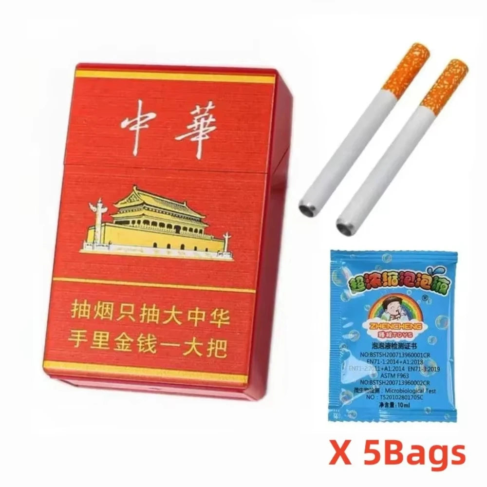 Funny Cigarette Box Bubble Machine – Party Toy & Photo Prop
