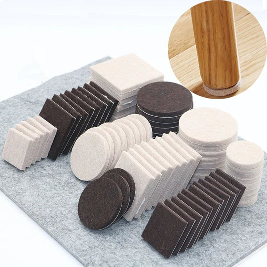 Felt Furniture Leg Pads 18–128pcs | Self-Adhesive Floor Protectors Furniture Felt Pads Oasis Select