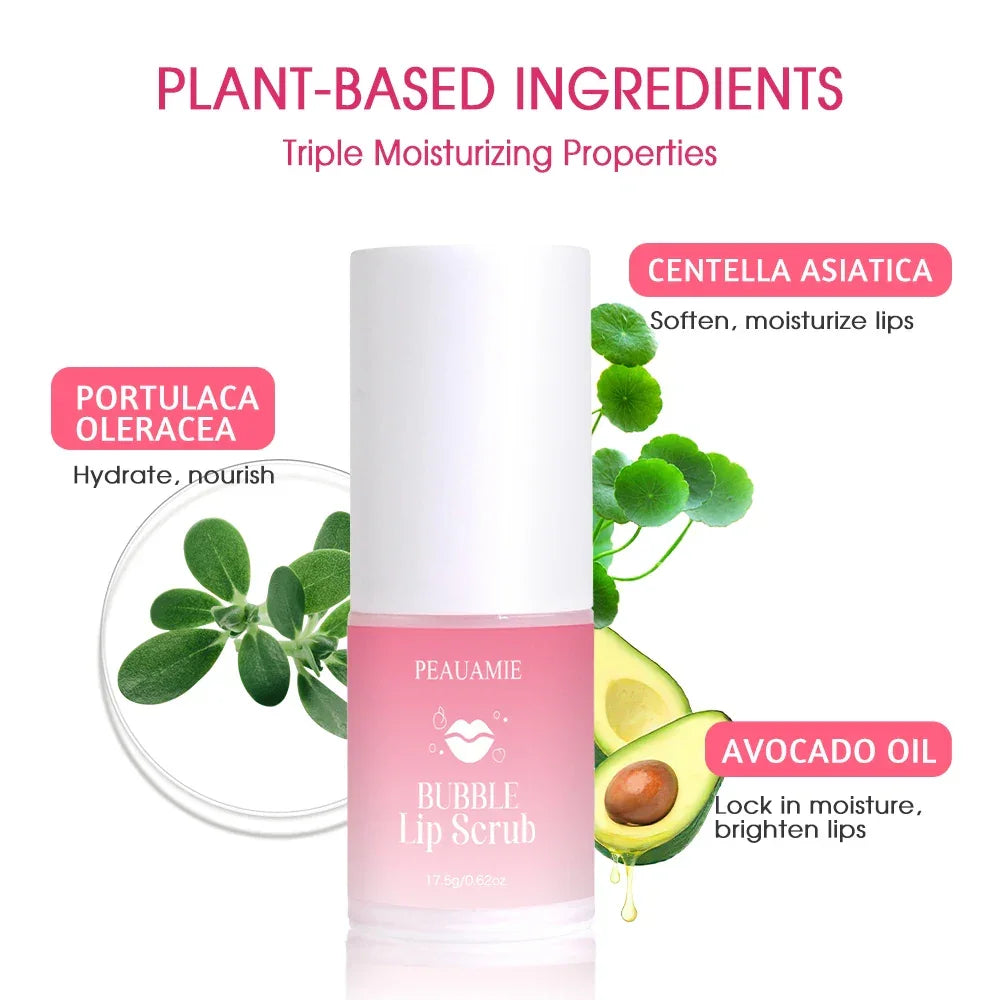 Bubble Lip Scrub – Exfoliating & Moisturizing Lip Care Peaceful Pleasures Health and Wellness