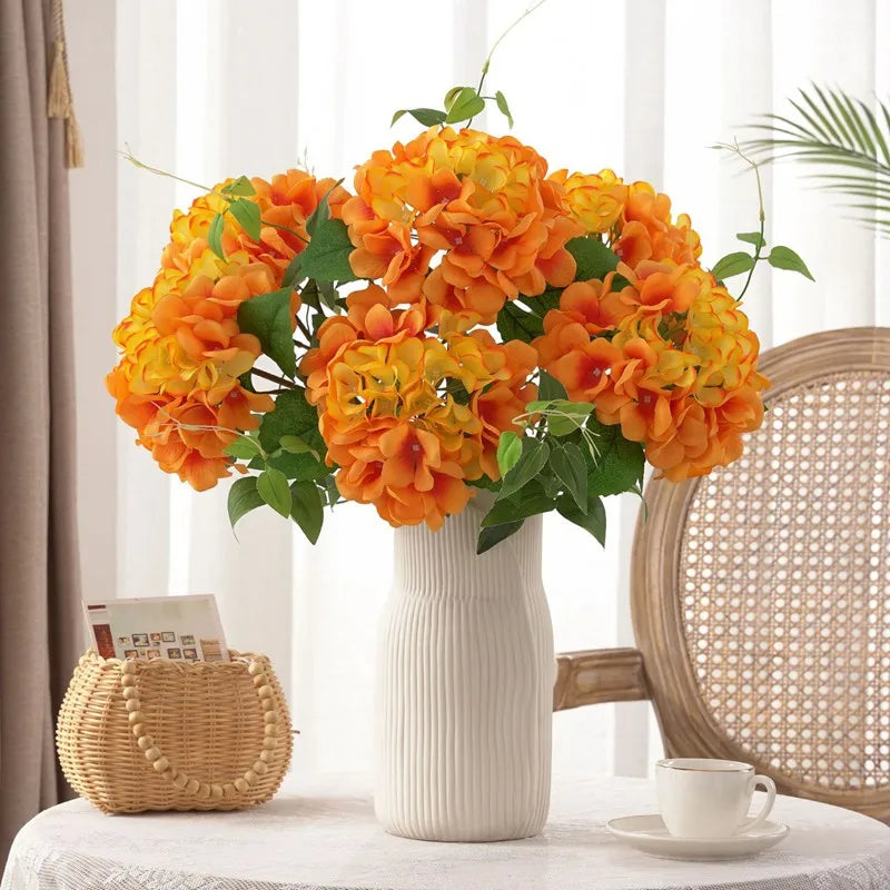 Silk Hydrangea Artificial Flower Bouquet – Wedding & Home Decor
