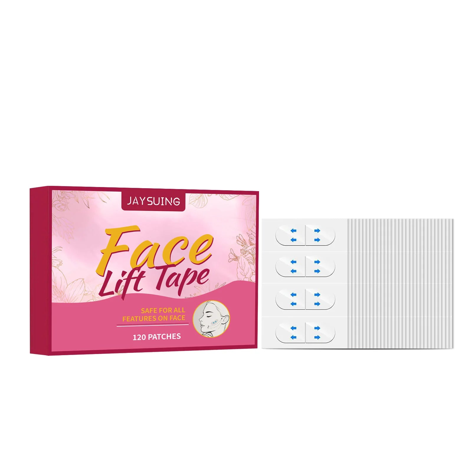 Hyaluronic Acid Facial Lifting Patch – Invisible Firming Tape 120pcs Facial Lifting Patch Peaceful Pleasures Health and Wellness 120pcs boxed