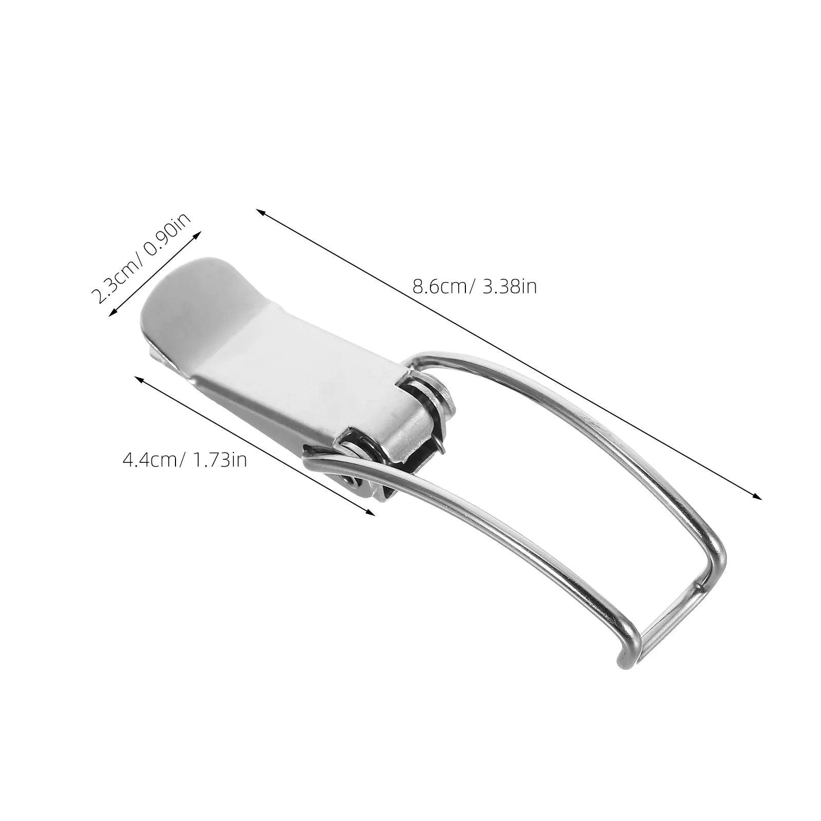 4Pcs Stainless Steel Duckbill Latch Heavy Duty Universal Box Clasp for Toolboxes Industrial Machinery Transport Containers Peaceful Pleasures Health and Wellness