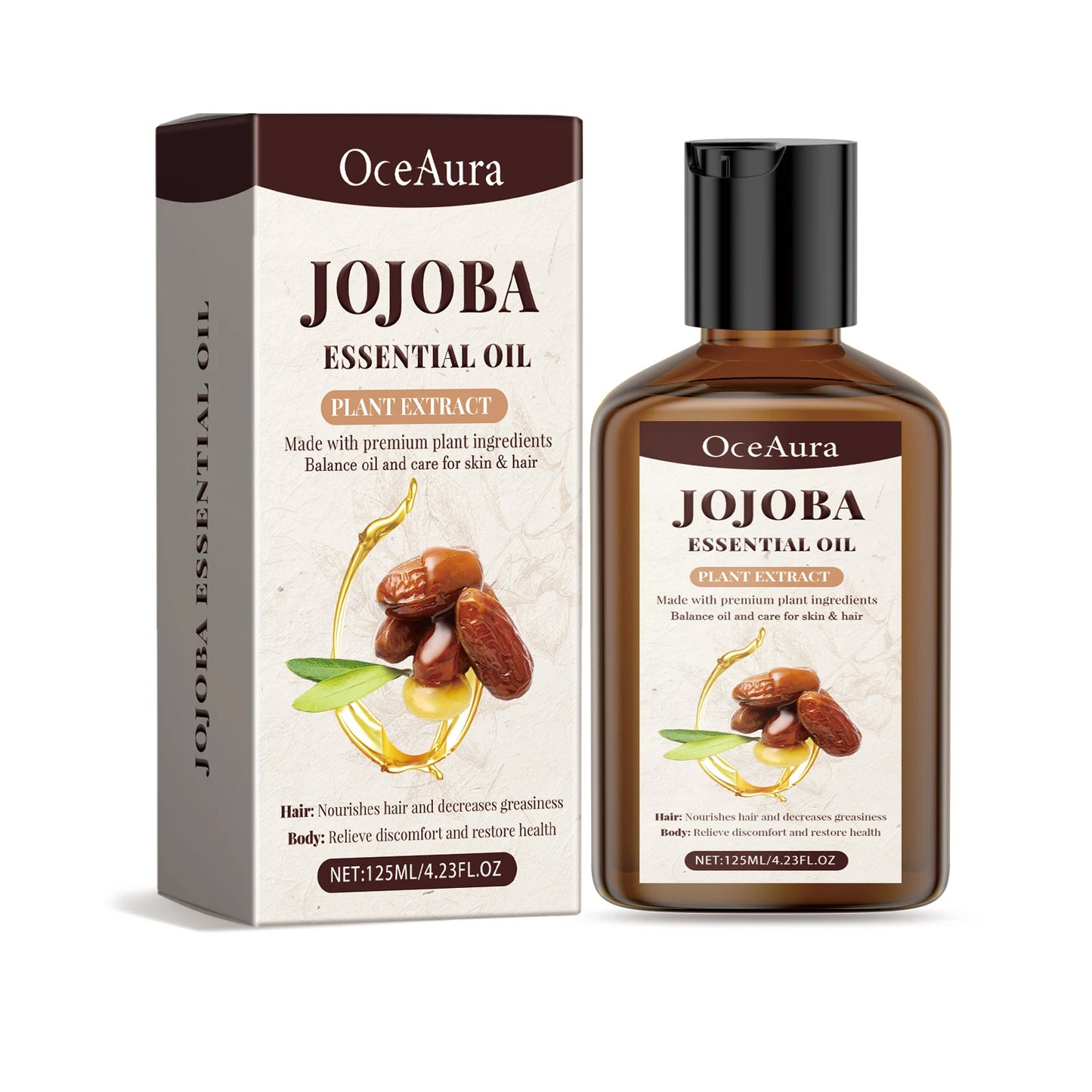 OceAura Jojoba Dry Oil – Face, Hair & Body Moisturizer 125ml