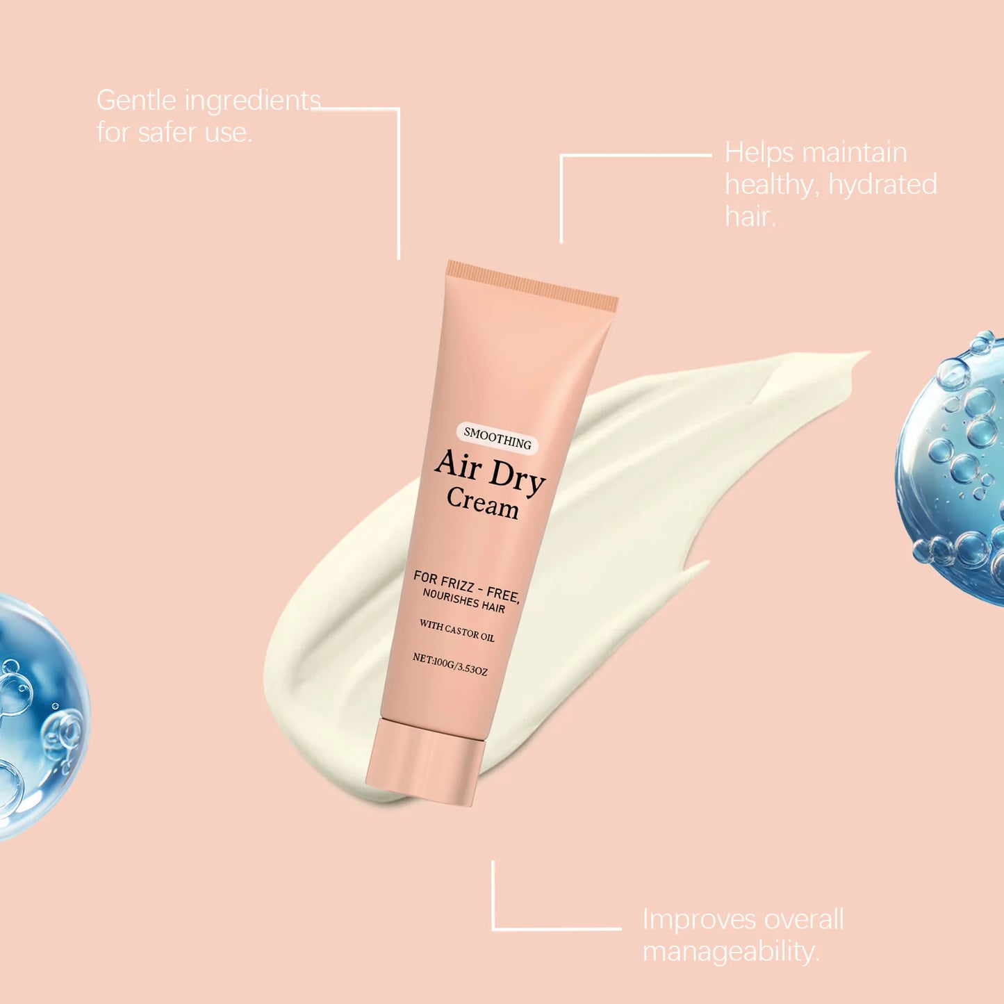 No-Rinse Moisturizing Hair Mask | Repair Dry & Brittle Hair