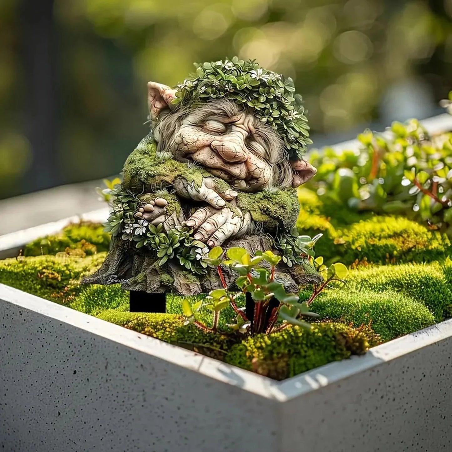 2D Flat Tree Elf Garden Stake – Waterproof Outdoor Lawn Decor