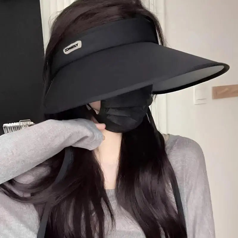 Women's Wide Brim Foldable Sun Hat – UV Protection Beach Cap