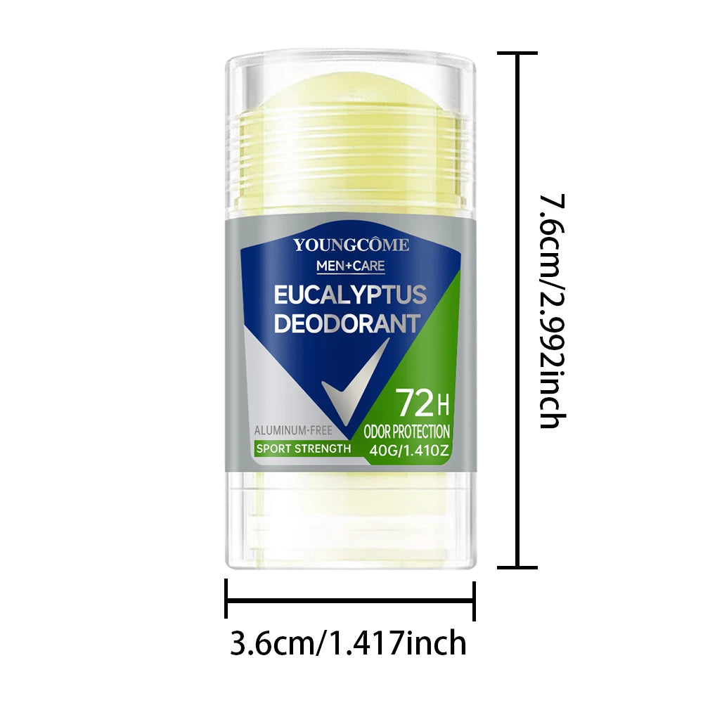 Men's Deodorant Stick Anti Sweating Keep Drying Lasting Fragrance Remove Armpit Odor Underarm Refresh Sticks Fade Body Odor Peaceful Pleasures Health and Wellness 1PCS