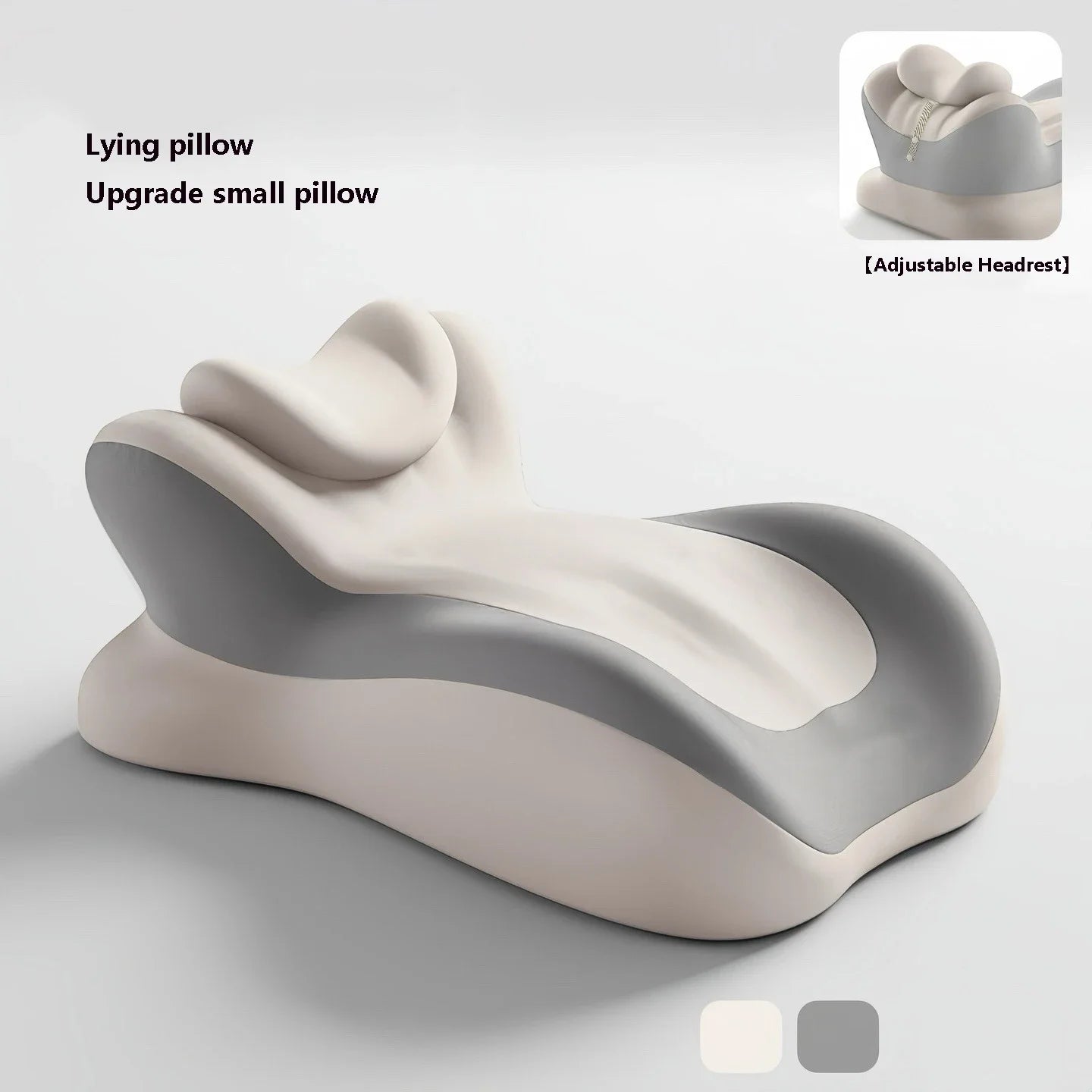 Memory Foam Pillow Ergonomic Support Neck Leg Rest Reading Phone Use Bed Sofa Wedge Shape Pain Relief Comfort Peaceful Pleasures Health and Wellness With pillow A