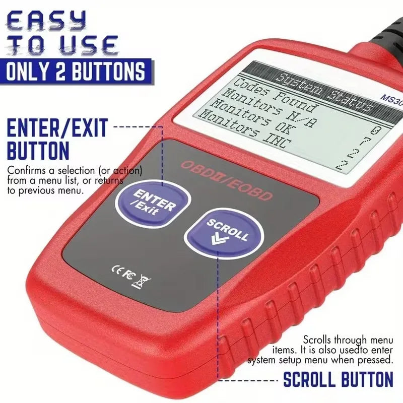 OBD2 Scanner – Car Engine Fault Code Reader, No Battery Needed Peaceful Pleasures Health and Wellness