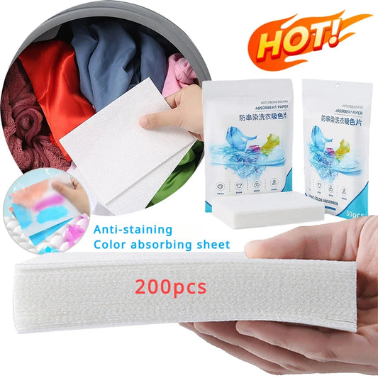 Color Catcher Sheets for Laundry – Dye Absorbing (50–200 pcs) Color Catcher Sheets Peaceful Pleasures Health and Wellness