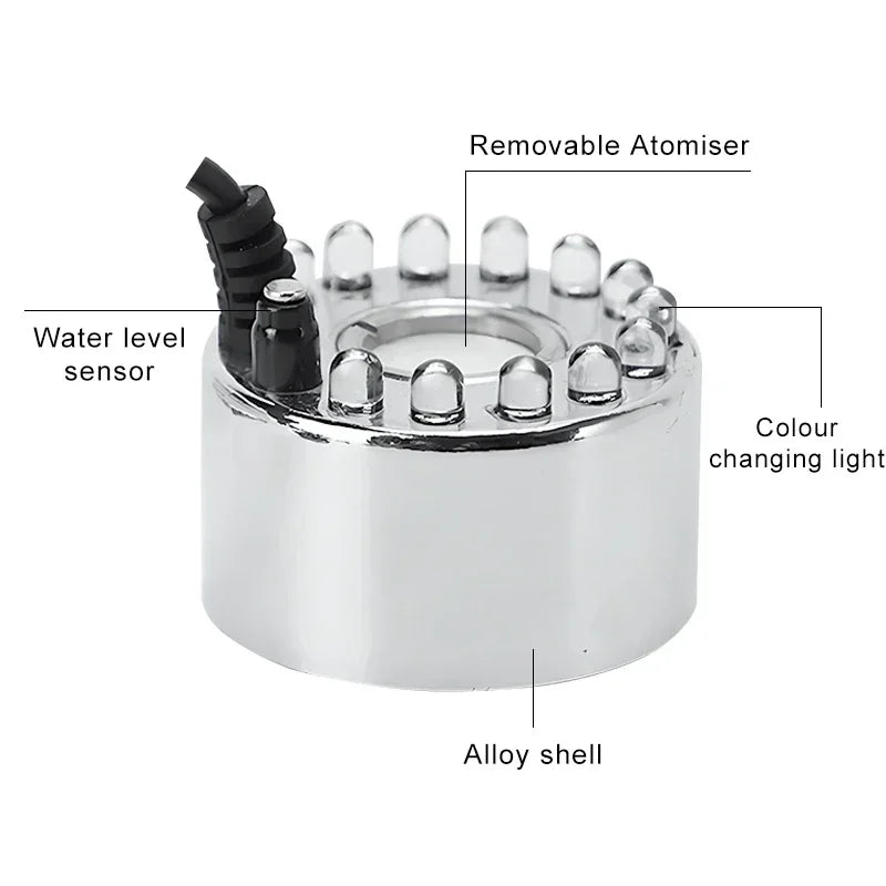 10-Pack Mini LED Fog Machine | Halloween & Holiday Mist Decor