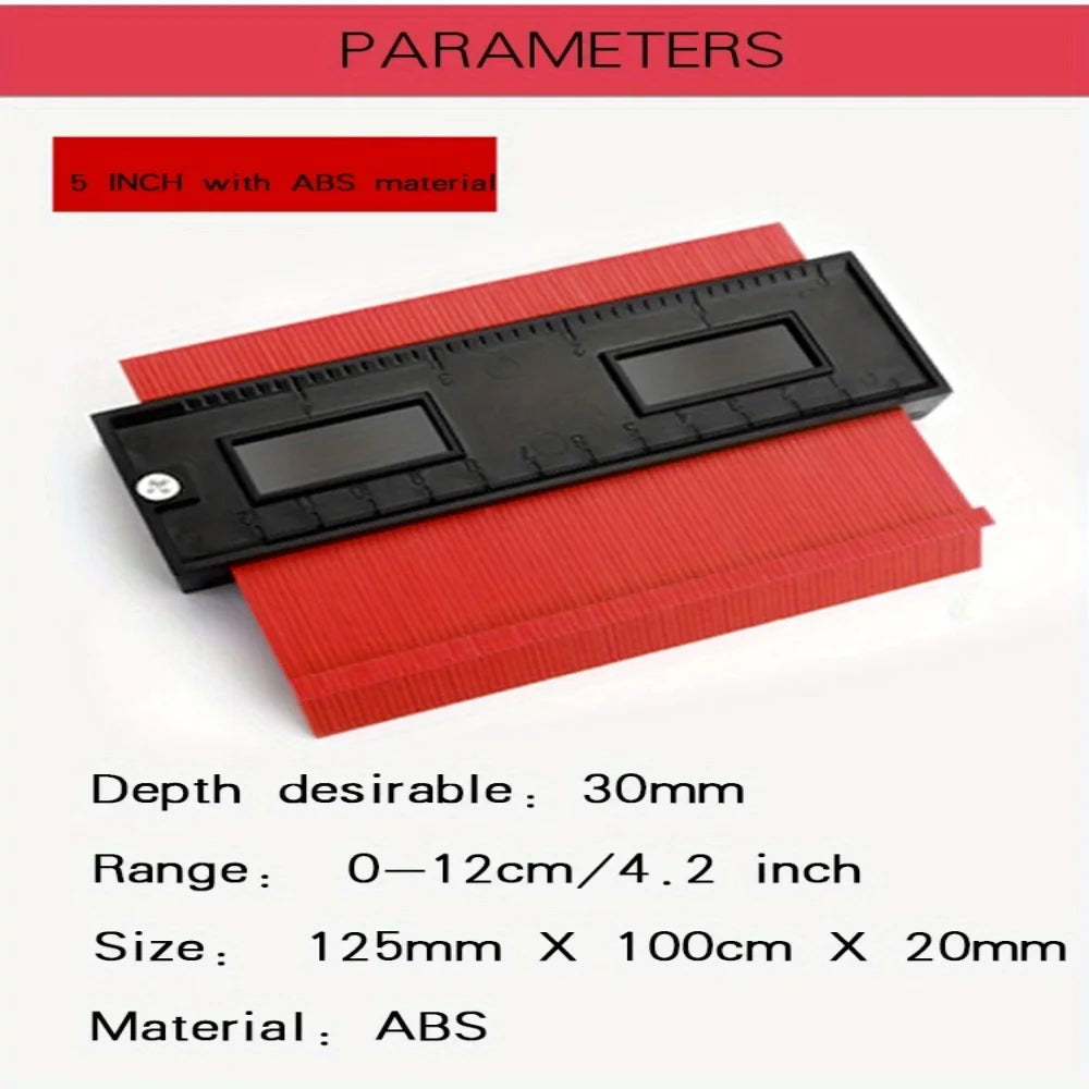Contour Gauge Duplicator – Profile Measuring Tool for Tile & Wood Peaceful Pleasures Health and Wellness