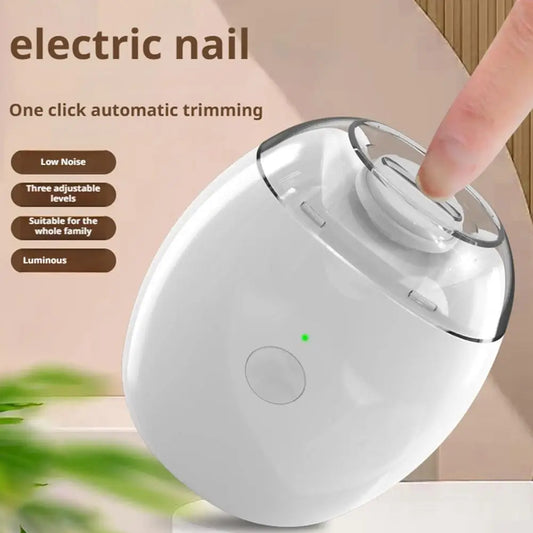 2-in-1 Electric Nail Clipper & Grinder with LED Light | Baby & Adult Electric Nail Trimmer Peaceful Pleasures Health and Wellness