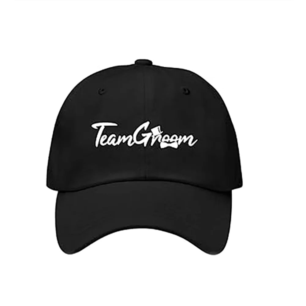 Groom Team Baseball Cap | Groomsman Wedding Party Hat Wedding Party Hat Peaceful Pleasures Health and Wellness B 1pcs