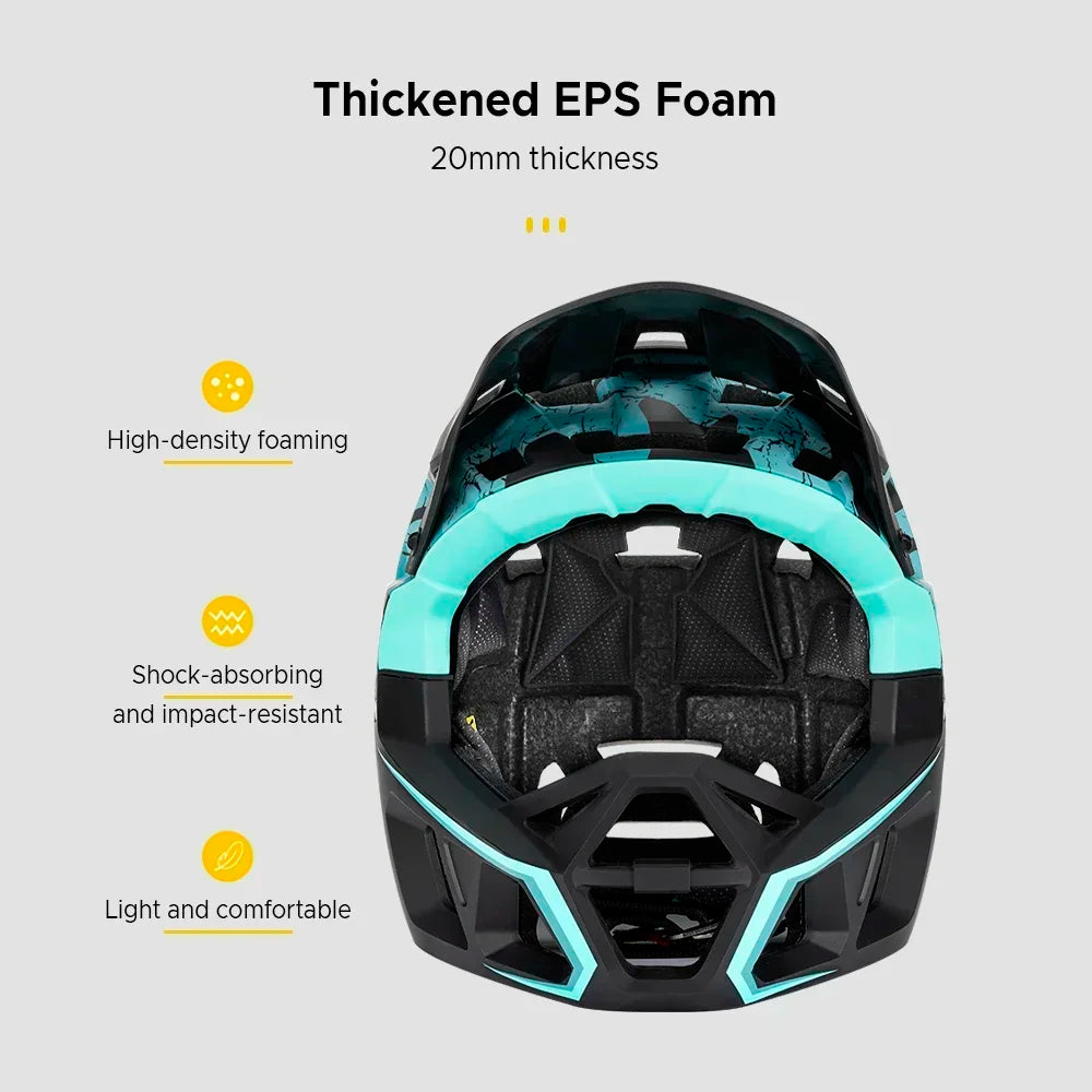 Mountain Bike Safety Cycling Gear Full Face MTB Helmet Downhill