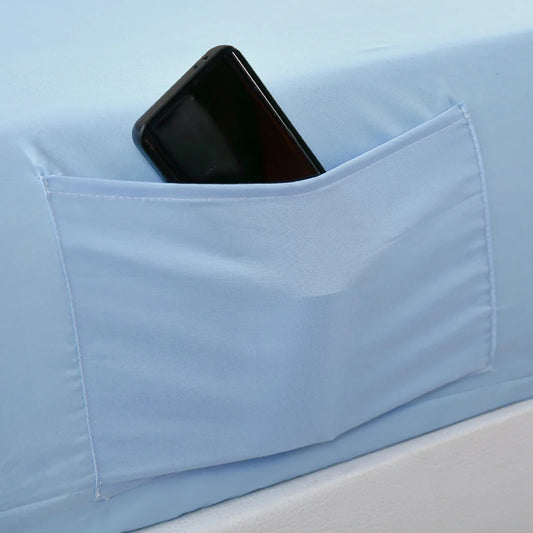 Elastic Fitted Sheet with Pocket | Microfiber Single–King Fitted Bed Sheet Peaceful Pleasures Health and Wellness