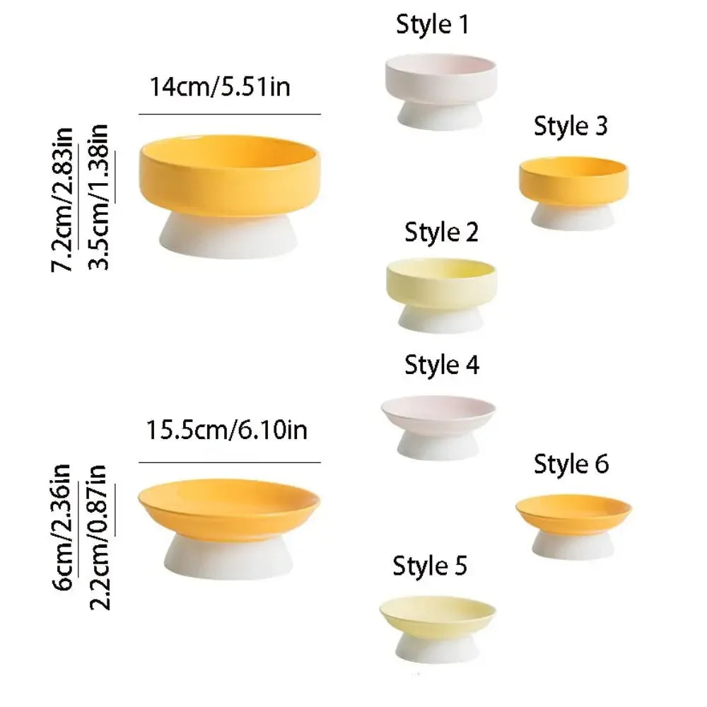 Ceramic Cat & Dog Bowl – Non-Slip, Anti-Tip, Large Capacity