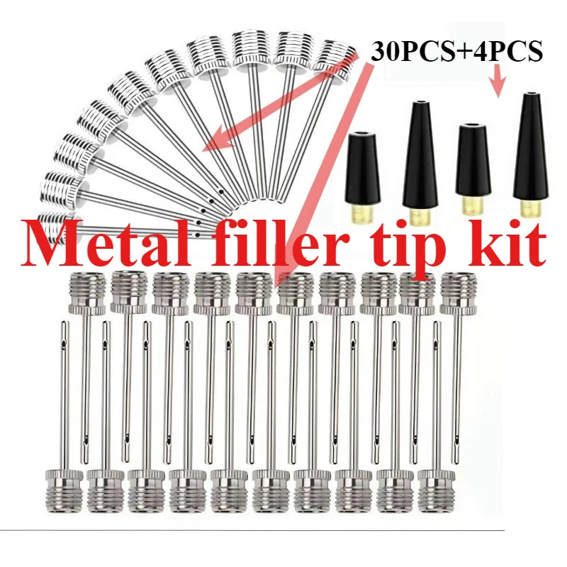 Metal Ball Pump Nozzle & Needle Set – Sports Inflation Kit Ball Pump Needle Set Peaceful Pleasures Health and Wellness