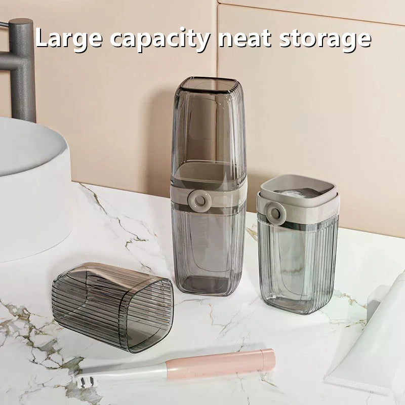 Portable Soap Holder Toothbrush Case Durable Plastic Travel Essentials, Easy-Clean Gym & Bathroom Accessories Peaceful Pleasures Health and Wellness